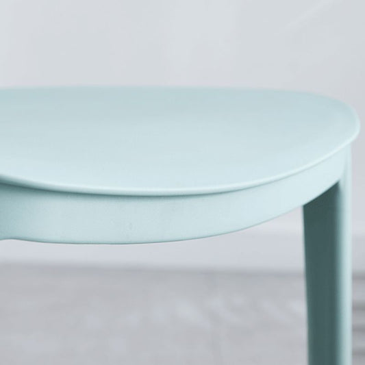 Plastic Scandinavian Dining Room Chair Matte Finish Open Back Dining Side Chair Clearhalo ' kitchen&dining_furn' 'Dining Chairs' 'Dining Tables & Seating' 'dining_chair' 'furn' 'furn_dining_chair' 'Furniture' 'furniture_dining_chair' 'Kitchen & Dining Furniture' 'kitchen' 1200x1200_e93cf5d3-9d83-47e5-b02a-90b9cb7941e2