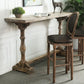 Industrial Rectangle Wooden Bar Table Set 1/2/3/4 Pieces Counter Table with High Stools
