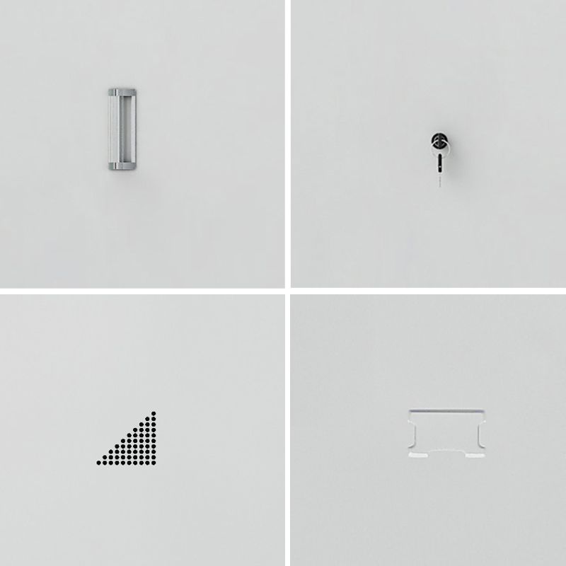 Armoire de rangement intérieure contemporaine avec porte métallique