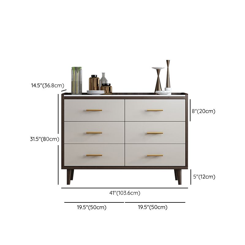 Mesa de piedra del gabinete del aparador glamoroso con piernas para la cocina