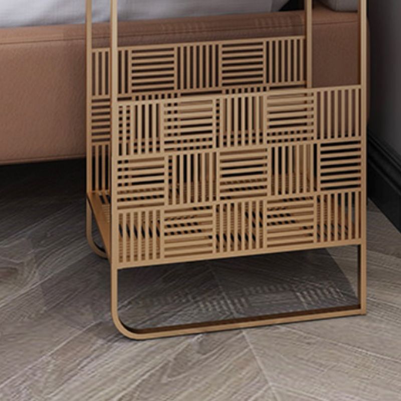 Glam Accent Table Nightstand Antique Finish Bed Nightstand with 2 Shelves Clearhalo 'Bedroom Furniture' 'furn' 'furn_night_stand' 'Furniture' 'night_stand' 'Nightstands' 1200x1200_e944bc2d-c1da-4ef9-bf2d-47726d34ca36