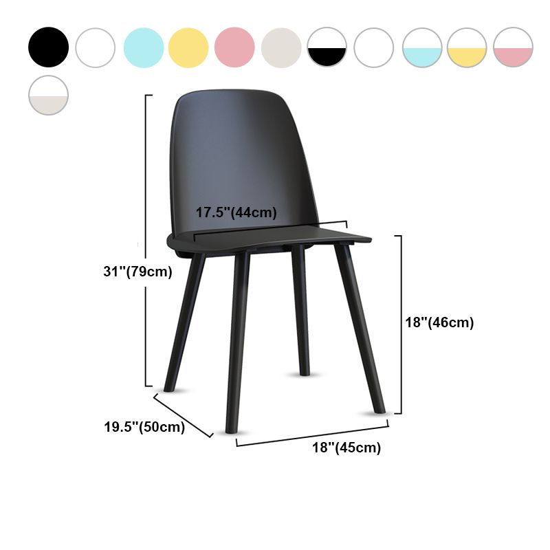 Glam Style Side Chair Plastic Indoor Dining Chair (Set of 2) Clearhalo 'Dining Chairs' 'Dining Tables & Seating' 'dining_chair' 'furn' 'furn_dining_chair' 'Furniture' 'furniture_dining_chair' 'Kitchen & Dining Furniture' 1200x1200_e9458040-3c6b-464b-9793-e58038f64e24