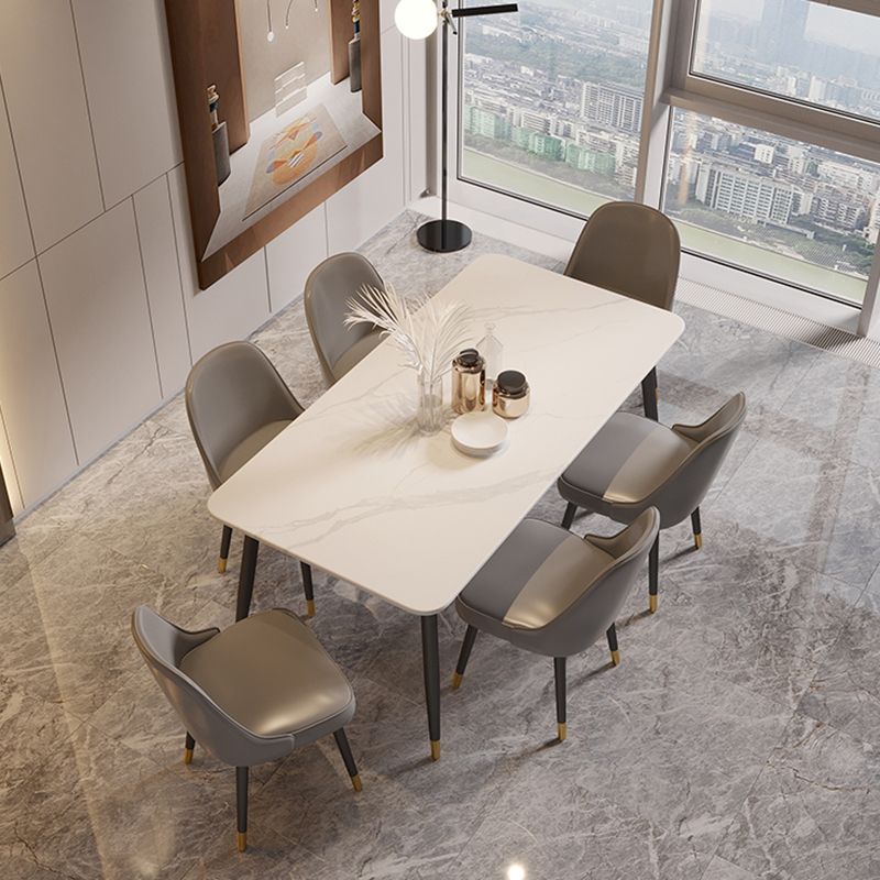 Rectangle Shape Dining Table Sintered Stone Table Modern Style with 4 Legs Clearhalo ' dining_table' 'Dining Tables & Seating' 'Dining Tables' 'furn' 'furn_dining_table' 'Furniture' 'furniture_dining_table' 'Kitchen & Dining Furniture' 'kitchen&dining_furn' 'kitchen' 'kitchen_dining_table' 1200x1200_e945ce39-8ae3-42be-b34a-03ef51fdd844
