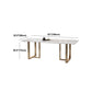 Rectangular Sintered Stone Dining Table Modern Furniture with Double Pedestal for Home