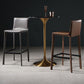 Modern Bar Stool Leather Counter Bar Stool with Metal Legs for Indoor Use