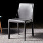 Solid Back Chair Contemporary Modern Leather Indoor-Outdoor Side Chair Clearhalo 'Dining Chairs' 'Dining Tables & Seating' 'dining_chair' 'furn' 'furn_dining_chair' 'Furniture' 'Kitchen & Dining Furniture' 1200x1200_e94855e3-3770-4d5c-ba21-d09d549c9f58
