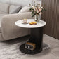 Contemporary Round Double Tier End Table Slate Top Side End Table Clearhalo 'Coffee & Accent Tables' 'End & Side Tables' 'end_side_tables' 'furn' 'furn_end_side_tables' 'Furniture' 'Living Room Furniture' 1200x1200_e94b8b49-055e-41db-8c2d-cfd580252870