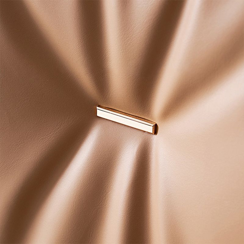 Moderner Kunstleder -Essstühle mit Kunstleder Metall armloser Esstuhl für das Restaurantgebrauch