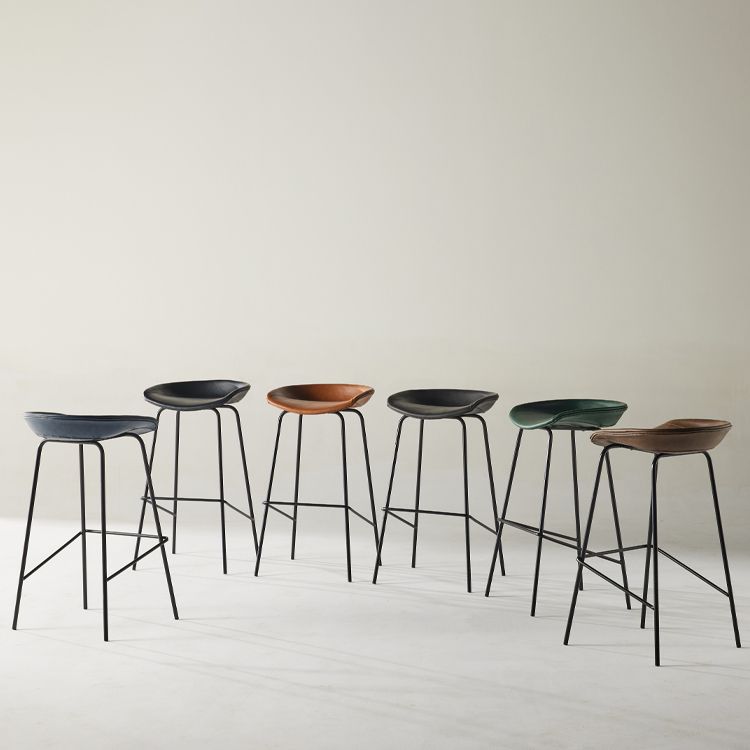 Sgabello da bar in ferro con bancone senza braccio moderno sgabello da bar con pedale per caffè