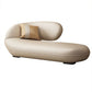 Contemporary Upholstered Solid Color Genuine Leather One Armed Chaise Lounge