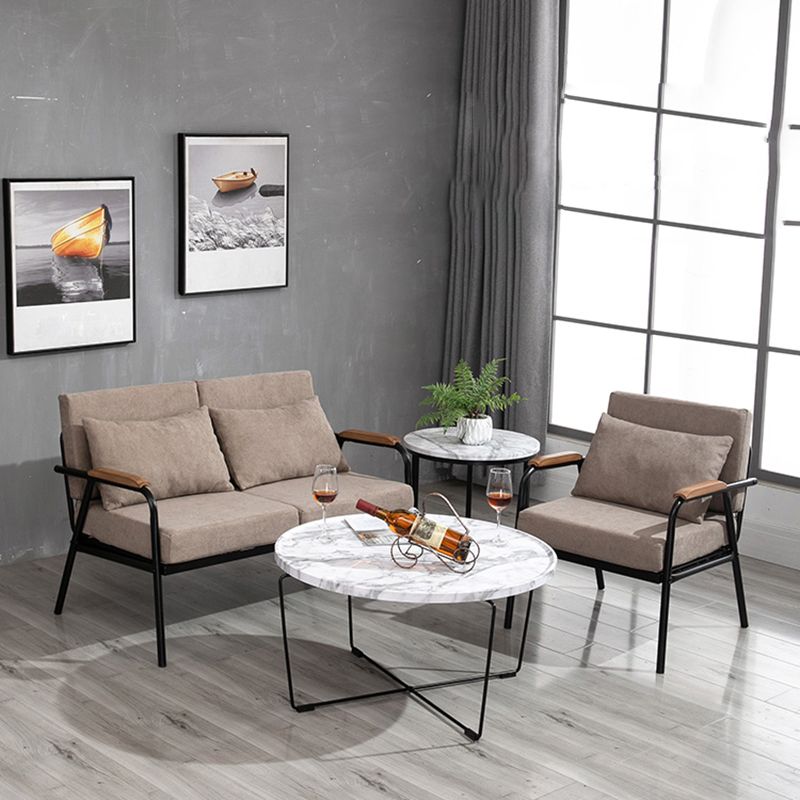 アパート用の枕トップアームを備えた1/2シーターソファ29.53 "