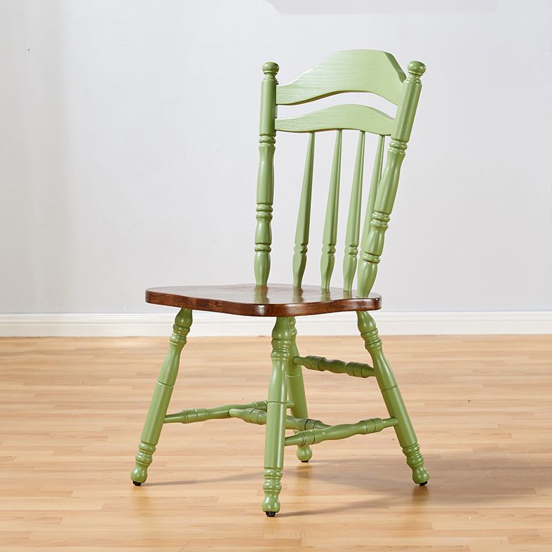 Country Solid Wood Square Dining Chair Slat Back Dining Side Armless Chair Clearhalo ' kitchen&dining_furn' 'Dining Chairs' 'Dining Tables & Seating' 'dining_chair' 'furn' 'furn_dining_chair' 'Furniture' 'furniture_dining_chair' 'Kitchen & Dining Furniture' 'kitchen' 1200x1200_e952997a-8b26-42ba-a69d-4784e974197c