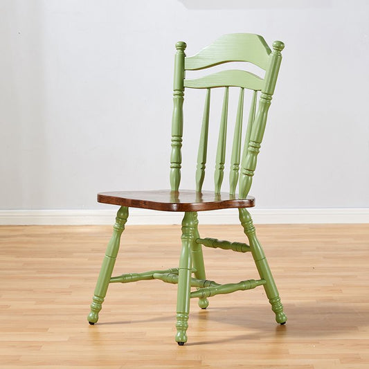 Country Solid Wood Square Dining Chair Slat Back Dining Side Armless Chair Clearhalo ' kitchen&dining_furn' 'Dining Chairs' 'Dining Tables & Seating' 'dining_chair' 'furn' 'furn_dining_chair' 'Furniture' 'furniture_dining_chair' 'Kitchen & Dining Furniture' 'kitchen' 1200x1200_e952997a-8b26-42ba-a69d-4784e974197c