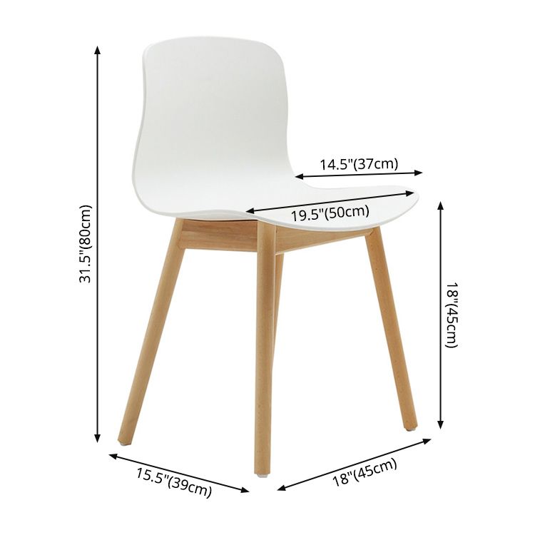 Contemporary Style Dining Armless Chair Wooden Dining Side Chair for Kitchen Clearhalo ' kitchen&dining_furn' 'Dining Chairs' 'Dining Tables & Seating' 'dining_chair' 'furn' 'furn_dining_chair' 'Furniture' 'furniture_dining_chair' 'Kitchen & Dining Furniture' 'kitchen' 1200x1200_e954423d-18ca-4647-97e9-8edaa6671ec5