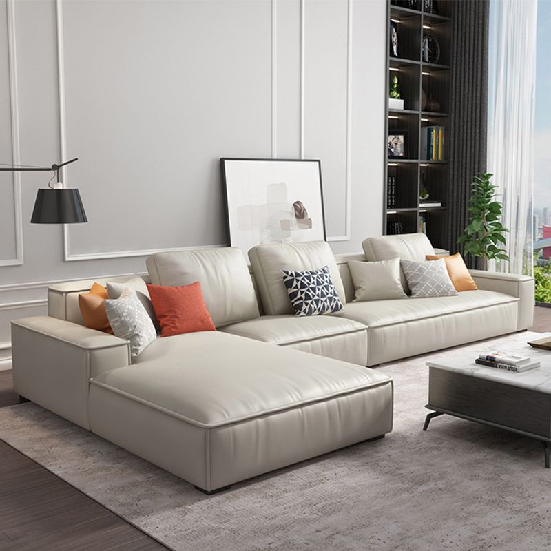 Zeitgenössische stationäre Kunstleder Wohnzimmer eingebrauchtes Armsofa -Chaise