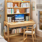 Modern Adjustable Height Writing Desk Solid Wood Home Office Desk Clearhalo 'furn' 'furn_office_desk' 'Furniture' 'Office Desks' 'Office Furniture' 'office_desk' 1200x1200_e95a7cad-15fb-4ca6-a1cd-9e026e74c3c1