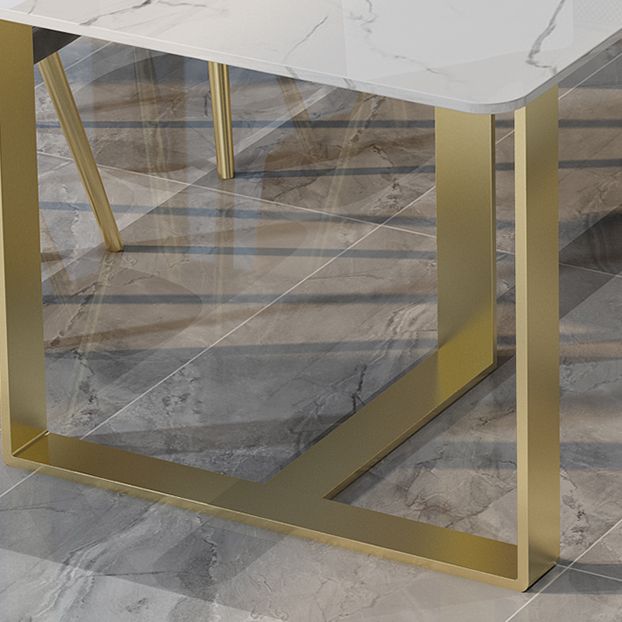 Glamstil -Schreibtisch weiß gebogen