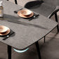 Metal Contemporary Rectangular Dining Table Sintered Stone Table for Kitchen and Dining Room Clearhalo ' dining_table' 'Dining Tables & Seating' 'Dining Tables' 'furn' 'furn_dining_table' 'Furniture' 'furniture_dining_table' 'Kitchen & Dining Furniture' 'kitchen&dining_furn' 'kitchen' 'kitchen_dining_table' 1200x1200_e95c63ed-9d98-4e49-beb0-68097f91617c