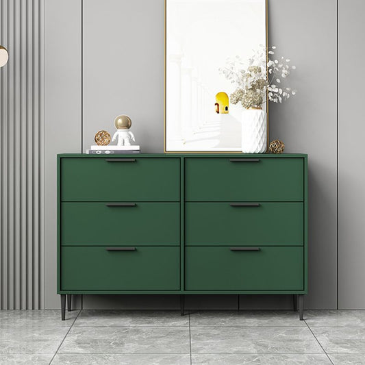 Modern Horizontal Storage Chest Dresser Wooden Storage Chest with Drawers
