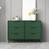Modern Horizontal Storage Chest Dresser Wooden Storage Chest with Drawers