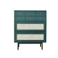 Contemporary Green Accent Chest with 8 Drawers and Straight Legs Clearhalo 'Cabinets & Chests' 'cabinets_chests' 'furn' 'furn_cabinets_chests' 'Furniture' 'Living Room Furniture' 1200x1200_e95e1278-a257-4b75-802a-0d3966a68b6c