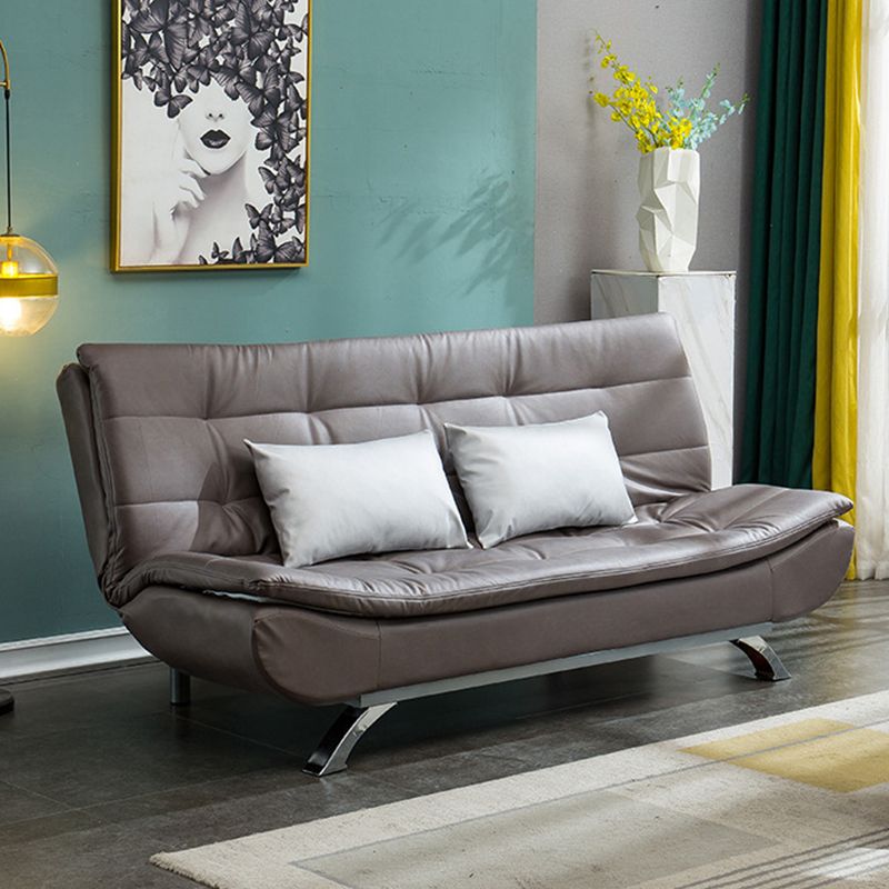 フェイクレザーソファ35.43 "Hリビングルーム用のアームレスコンバーチブルソファ