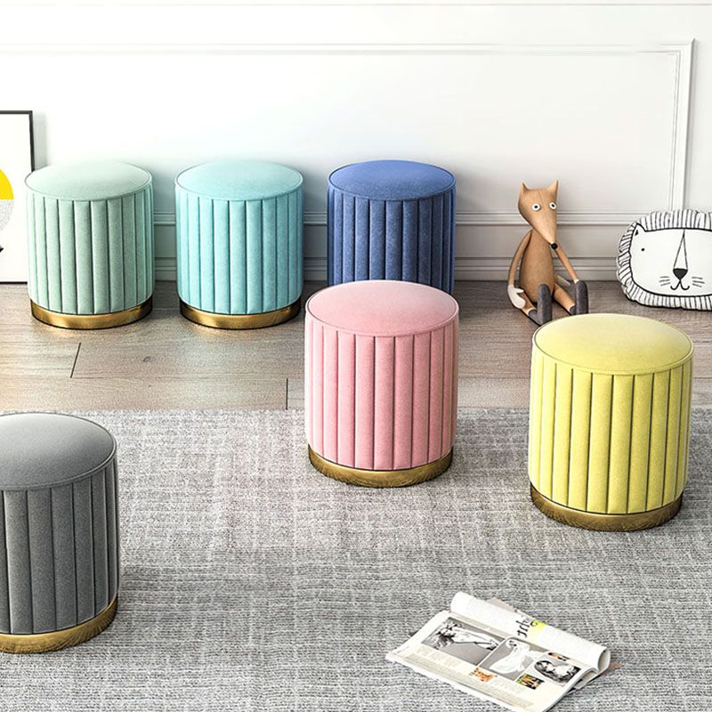 Gorgeous Round Pouf Solid Color Stain Resistant Pouf for Drawing Room Clearhalo 'furn' 'furn_ottomans_poufs' 'Furniture' 'Living Room Furniture' 'Ottomans & Poufs' 'ottomans_poufs' 1200x1200_e95f1ac2-1013-493c-8396-bfff61a12e2a