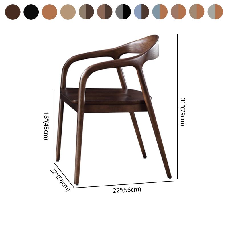 Traditional Style Ash Wood Chair Set Kitchen Dining Room Open Back Arm Chairs Clearhalo ' kitchen&dining_furn' 'Dining Chairs' 'Dining Tables & Seating' 'dining_chair' 'furn' 'furn_dining_chair' 'Furniture' 'furniture_dining_chair' 'Kitchen & Dining Furniture' 'kitchen' 1200x1200_e95f67c7-8164-4391-828b-f500c11f32ab