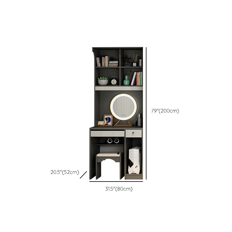 Hinged Wardrobe Armoire Modern Engineered Wood Storage Cabinet