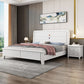 White Contemporary Panel Bed Solid Wood Bed Frame, 44.5" Tall Clearhalo 'Bedroom Furniture' 'Beds' 'furn' 'furn_beds' 'Furniture' 1200x1200_e962f2d6-5200-4a78-9c63-761eb0f68222