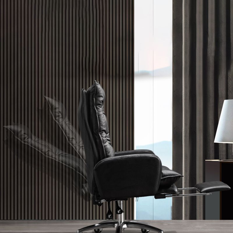 Modern Padded Arms Managers Chair Adjustable Seat Height Chair Clearhalo 'furn' 'furn_office_chair' 'Furniture' 'Office Chairs' 'Office Furniture' 'office_chair' 1200x1200_e96328c4-183c-44b7-b709-d9c9cfde9731