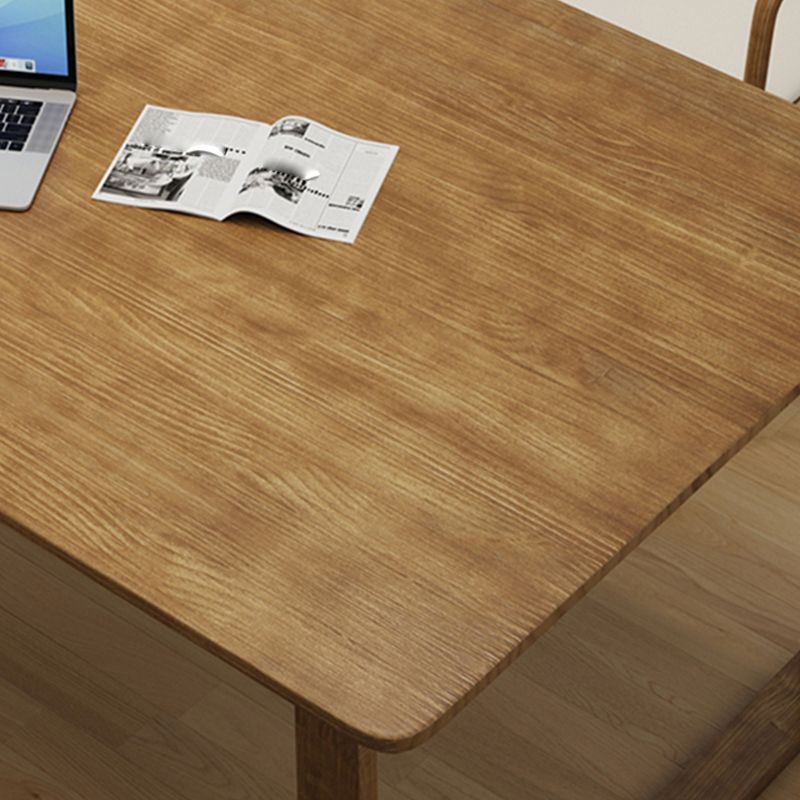 Rechthoek kantoor schrijftafel moderne massief houten vergaderbalie met sleeënbasis