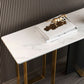 Console resistente alla console del rettangolo di marmo glam