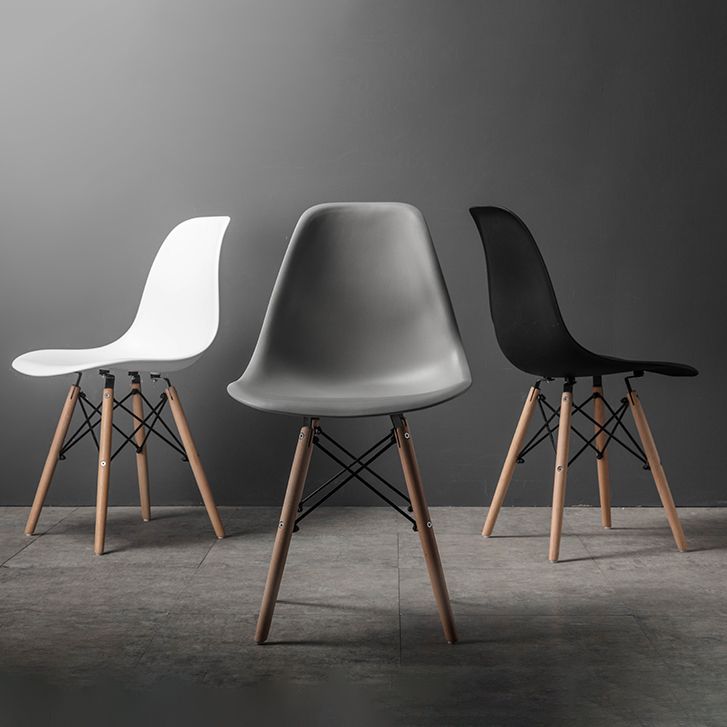 Modern Style Plastic Dining Chair Home Side Solid Back Chair for Kitchen Clearhalo ' kitchen&dining_furn' 'Dining Chairs' 'Dining Tables & Seating' 'dining_chair' 'Furniture' 'furniture_dining_chair' 'Kitchen & Dining Furniture' 'kitchen' 1200x1200_e966ae68-074a-4fa8-bfd0-c8548f6d95da