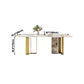 Luxury Sintered Stone Top Dining Table Rectangle Table with Gold Double Pedestal Clearhalo ' dining_table' 'Dining Tables & Seating' 'Dining Tables' 'furn' 'furn_dining_table' 'Furniture' 'furniture_dining_table' 'Kitchen & Dining Furniture' 'kitchen&dining_furn' 'kitchen' 'kitchen_dining_table' 1200x1200_e967d5d1-96a2-4737-8b41-ae2a3b1d8950