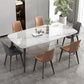 Modern Stone Rectangle Dining Table 4 Metal Legs for Dining Room Clearhalo 'Dining Tables & Seating' 'Dining Tables' 'dining_table' 'furn' 'furn_dining_table' 'Furniture' 'Kitchen & Dining Furniture' 1200x1200_e9680e7b-1a18-4f9b-a909-dd76d9548a23