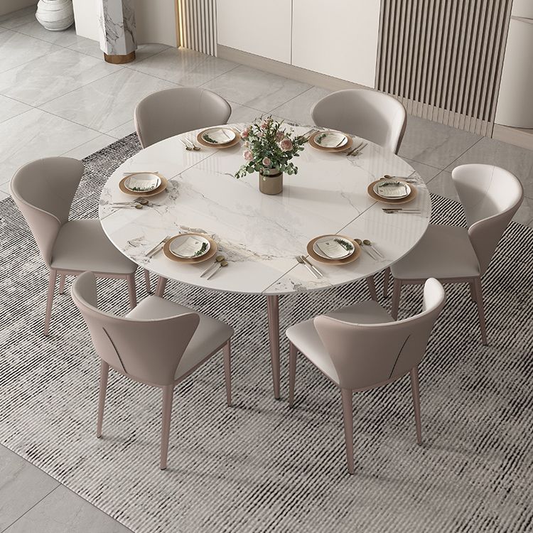 Contemporary 1/2/5/7 Pieces Dining Set Metal Dining Room Set for Small Space Clearhalo 'Dining Room Sets' 'Dining Tables & Seating' 'dining_room_set' 'furn' 'furn_dining_room_set' 'Furniture' 'furniture_dining_room_set' 'Kitchen & Dining Furniture' 1200x1200_e9680ede-d498-4c29-8c8d-fe7170bb2a67