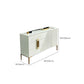 15.6 Inch Width Classic Glam Storage Chest Stone Storage Chest Dresser
