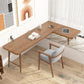 Industriekiefern Holz Office Desk L-Form Schreibschalter für Schlafzimmer