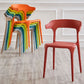 Modern Contemporary Plastic Side Chairs Multicolor Open Back Dining Chairs Clearhalo ' kitchen&dining_furn' 'Dining Chairs' 'Dining Tables & Seating' 'dining_chair' 'furn' 'furn_dining_chair' 'Furniture' 'furniture_dining_chair' 'Kitchen & Dining Furniture' 'kitchen' 1200x1200_e96c64ad-382b-4e8c-a2a3-4070dbef2fc6