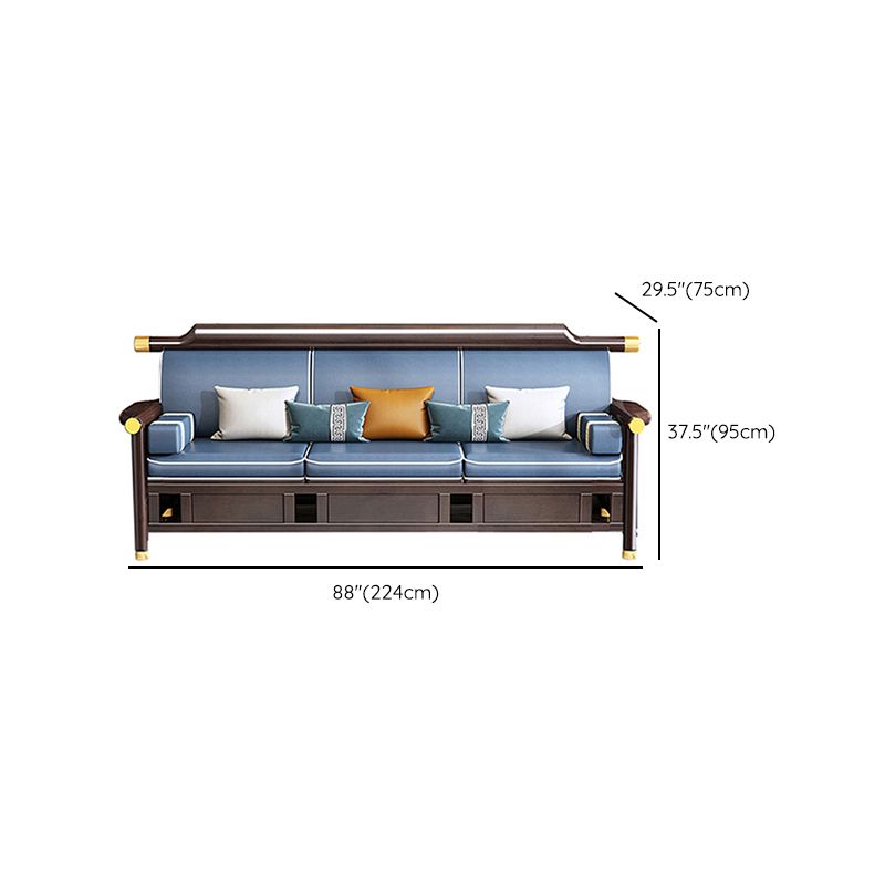 Divano in legno in legno in stile contemporaneo per soggiorno per soggiorno