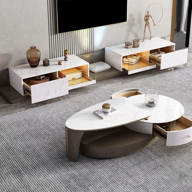 Modern TV Media Stand Stone TV Media Console for Living Room Clearhalo 'furn' 'furn_tv_stands_entertainment_centers' 'Furniture' 'Living Room Furniture' 'TV Stands & Entertainment Centers' 'TV Stands & Media Storage Furniture' 'tv_stands_entertainment_centers' 1200x1200_e96f66c5-4a25-4280-9a60-58d7bcd299ce