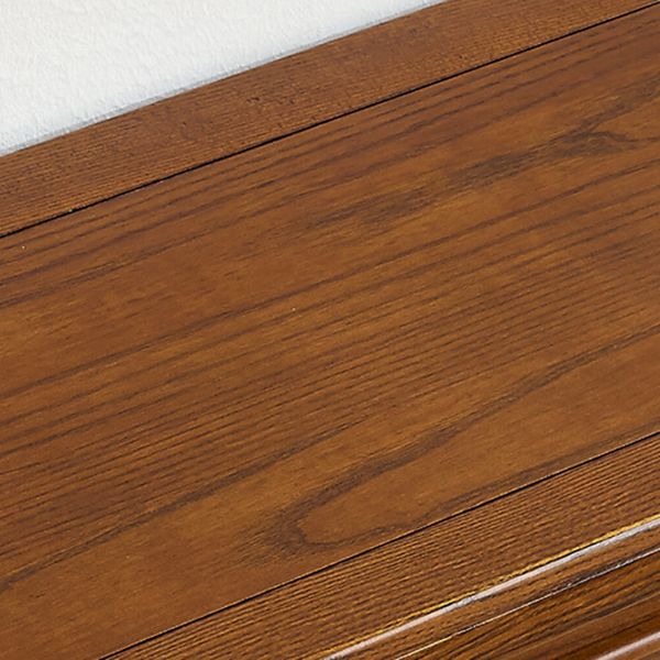 Mesa de madera maciza moderna mesa marrón con puerta y cajón