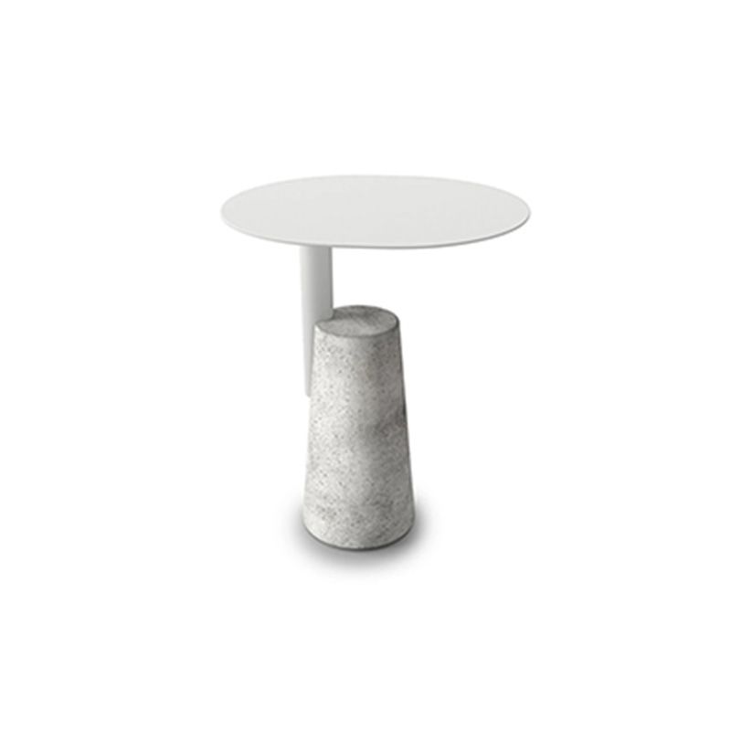 Scandinavian Living Room Metal End Table Concrete Pedestal Sofa Side Table Clearhalo 'Coffee & Accent Tables' 'End & Side Tables' 'end_side_table' 'end_side_tables' 'furn' 'furn_end_side_tables' 'Furniture' 'furniture_end_side_table' 'Living Room Furniture' 1200x1200_e97190ae-fba7-4753-88c5-23ad970633f2