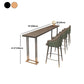 Glam Style Rectangle Bar Table Solid Wood Bar-Height Bistro Pub Table Clearhalo 'Bar Furniture' 'Bar Tables' 'bar_tables' 'furn' 'furn_bar_tables' 'Furniture' 'Kitchen & Dining Furniture' 1200x1200_e971a63b-f33c-484b-80f7-f3e357a712b9