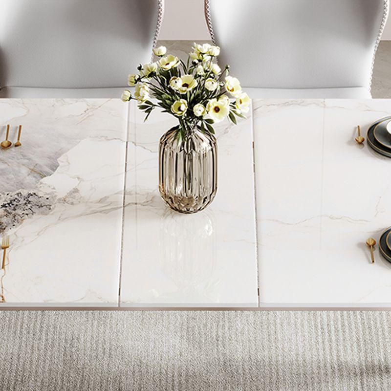 Table à manger extensible rectangle table à manger moderne pour salle à manger