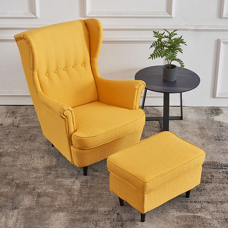 Chaire de Wingback 31.49 "L x 37,79" W x 39,76 "H Armes incluses Chaise d'armes évasées