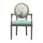Country Style Dining Arm Chair King Louis Back Side Chair with Wood Legs for Home Use Clearhalo ' kitchen&dining_furn' 'Dining Chairs' 'Dining Tables & Seating' 'dining_chair' 'furn' 'furn_dining_chair' 'Furniture' 'furniture_dining_chair' 'Kitchen & Dining Furniture' 'kitchen' 1200x1200_e974dd84-a277-4970-80f4-4a0b54aad607