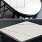 White Stone Bar Dining Table Industrial Bar Dining Table with Sled Base Clearhalo 'Bar Furniture' 'Bar Tables' 'bar_tables' 'furn' 'furn_bar_tables' 'Furniture' 'furniture_bar_tables' 'Kitchen & Dining Furniture' 1200x1200_e9762925-a558-4f91-878e-c56a45260f51
