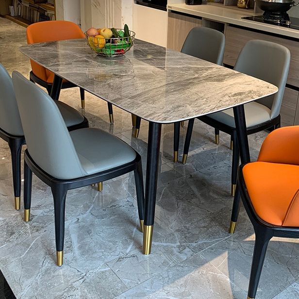 Rectangle Three-Color Dining Table Sintered Stone Table Luxury with 4 Legs Clearhalo ' dining_table' 'Dining Tables & Seating' 'Dining Tables' 'furn' 'furn_dining_table' 'Furniture' 'furniture_dining_table' 'Kitchen & Dining Furniture' 'kitchen&dining_furn' 'kitchen' 'kitchen_dining_table' 1200x1200_e9765074-3b99-4065-a140-d27e6c25f7d9